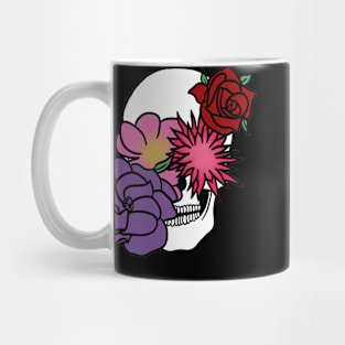 flower sugar skull Mug